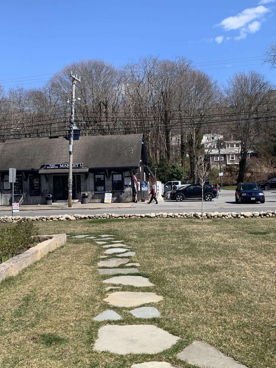 West Falmouth Market, right across the street