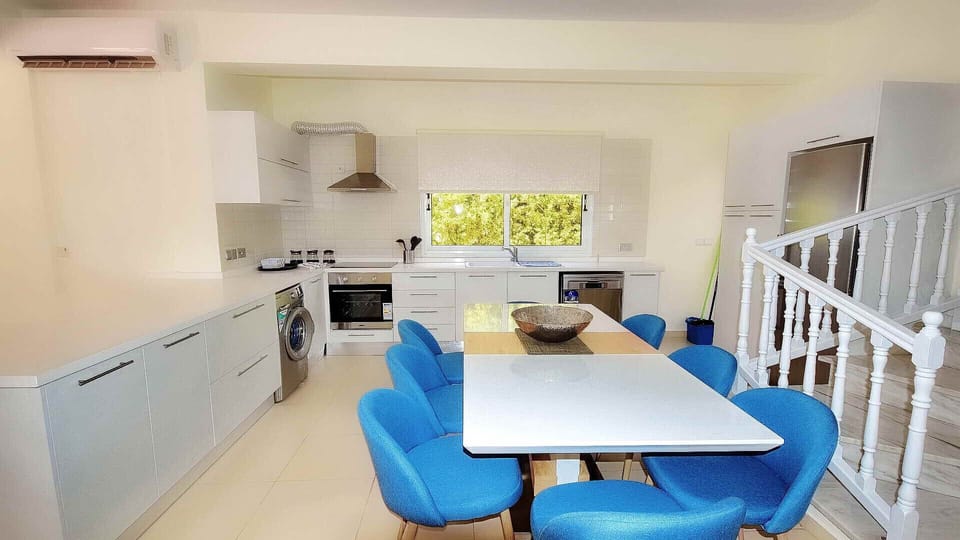 Kitchen and dining areas of the villa.