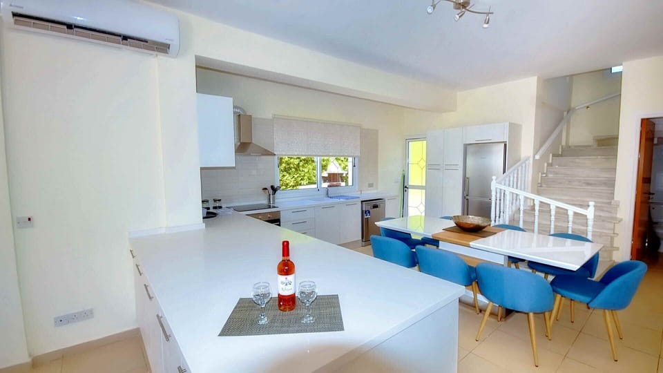 Kitchen and dining areas of the villa.