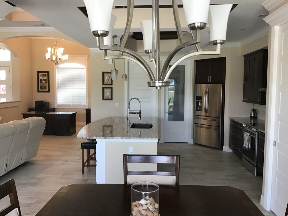 View from dining room.