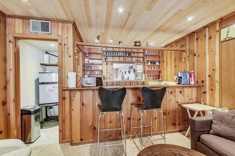 Kitchen with bar seating...