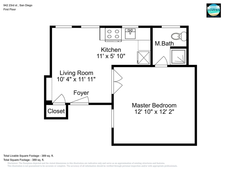 Floor plan layout of the home