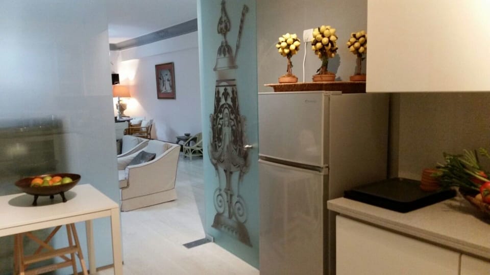 the kitchen