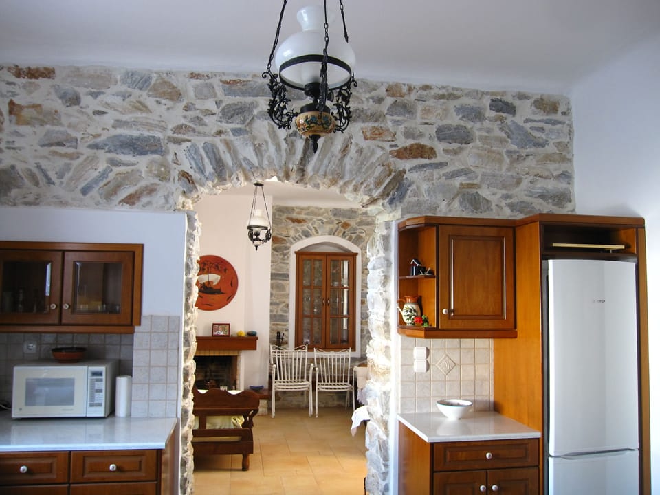 kitchen and sitting room