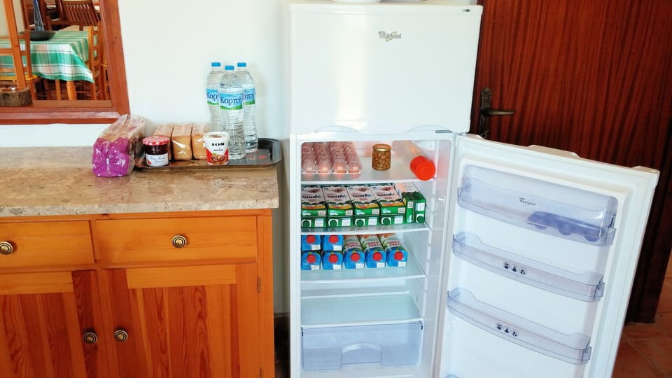 When you arrive, the fridge will look something like that!