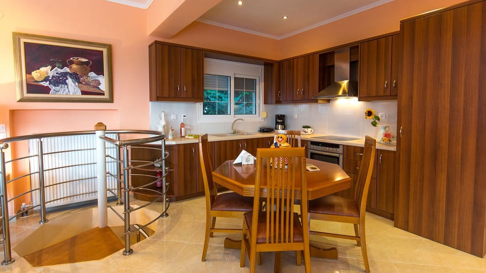 The dining room and the kitchen on the first floor!