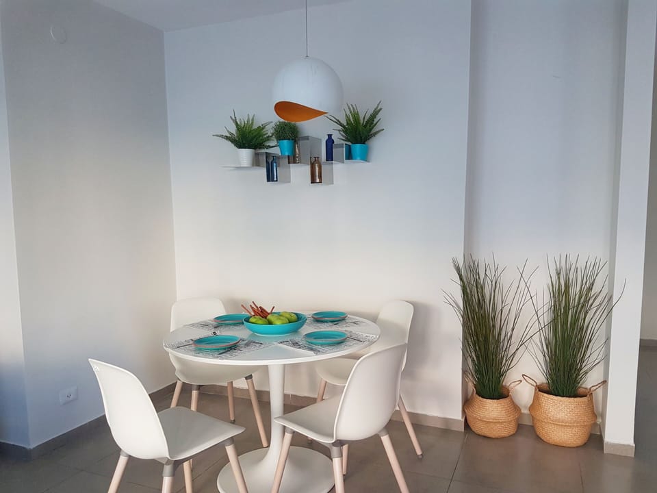 The dining area