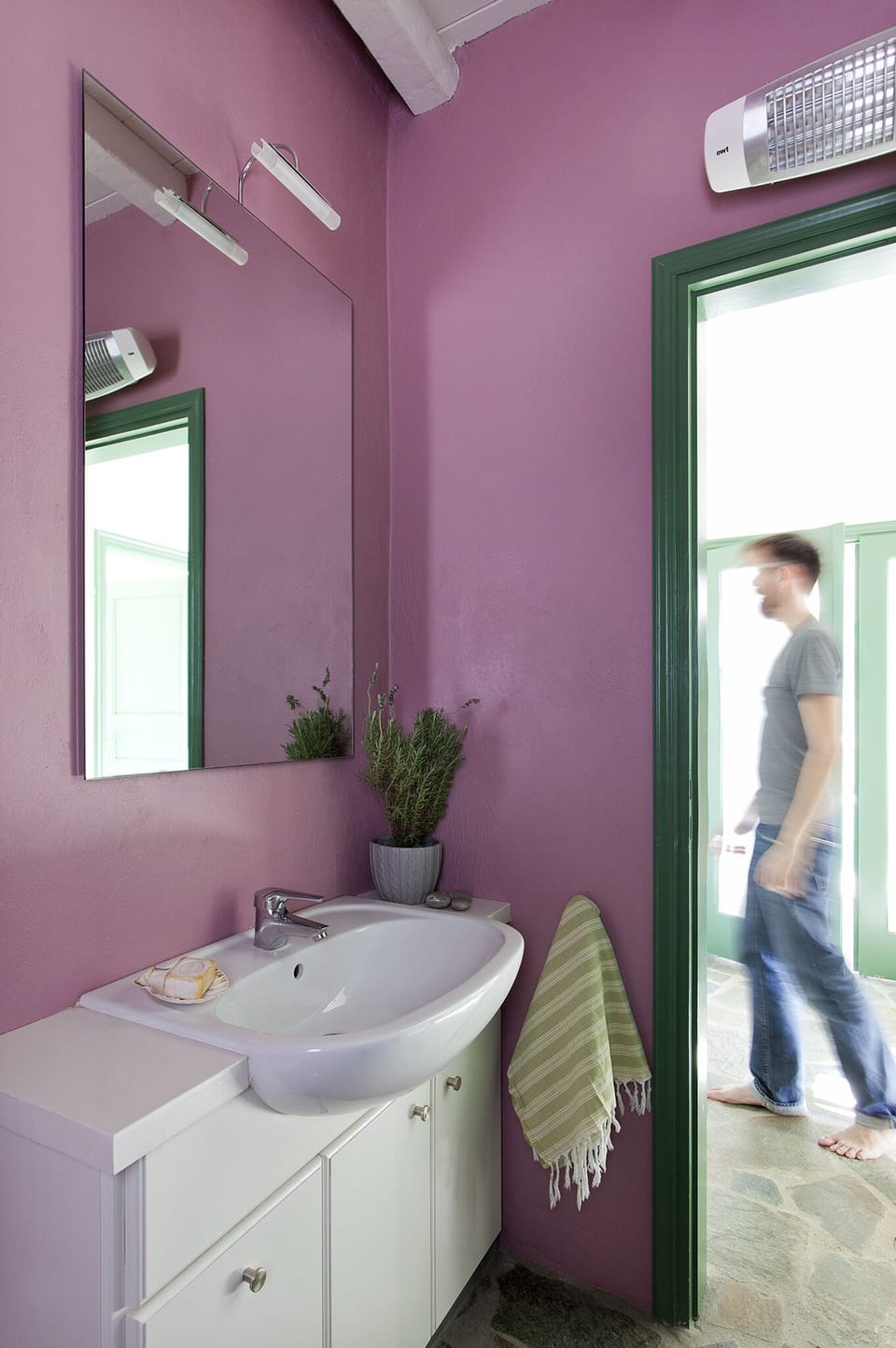 purple bathroom