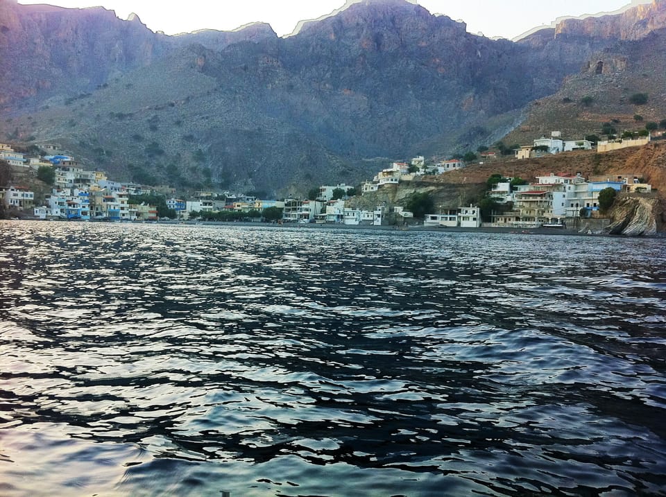 This is how the village looks like when returning from a boat ride
