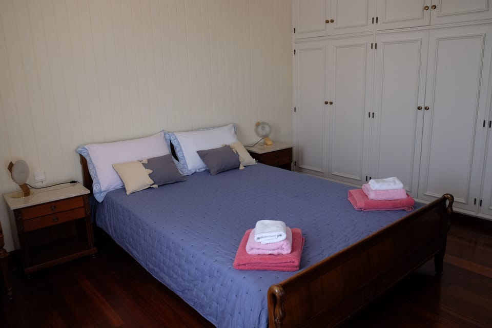 Large double bed bedroom