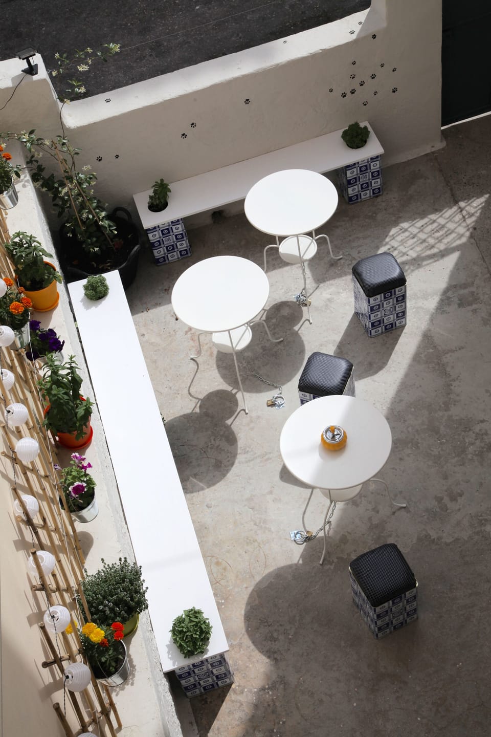 The yard. Caption from the 1st floor.