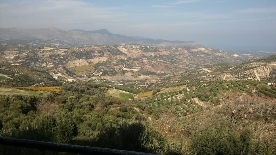 the Psiloritis mountain and the cretan sea