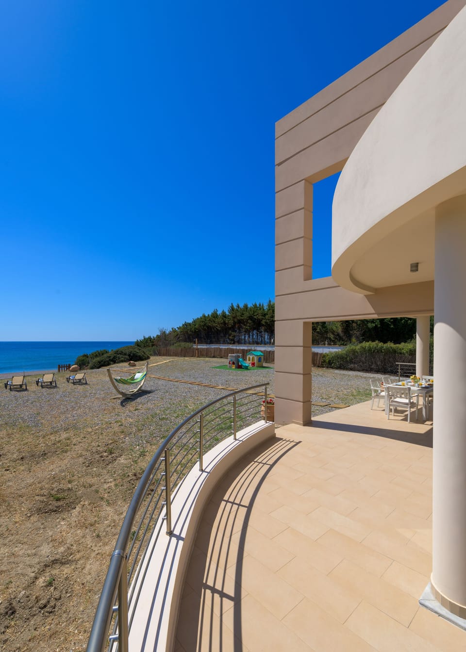 Balcony. Terrace view.
