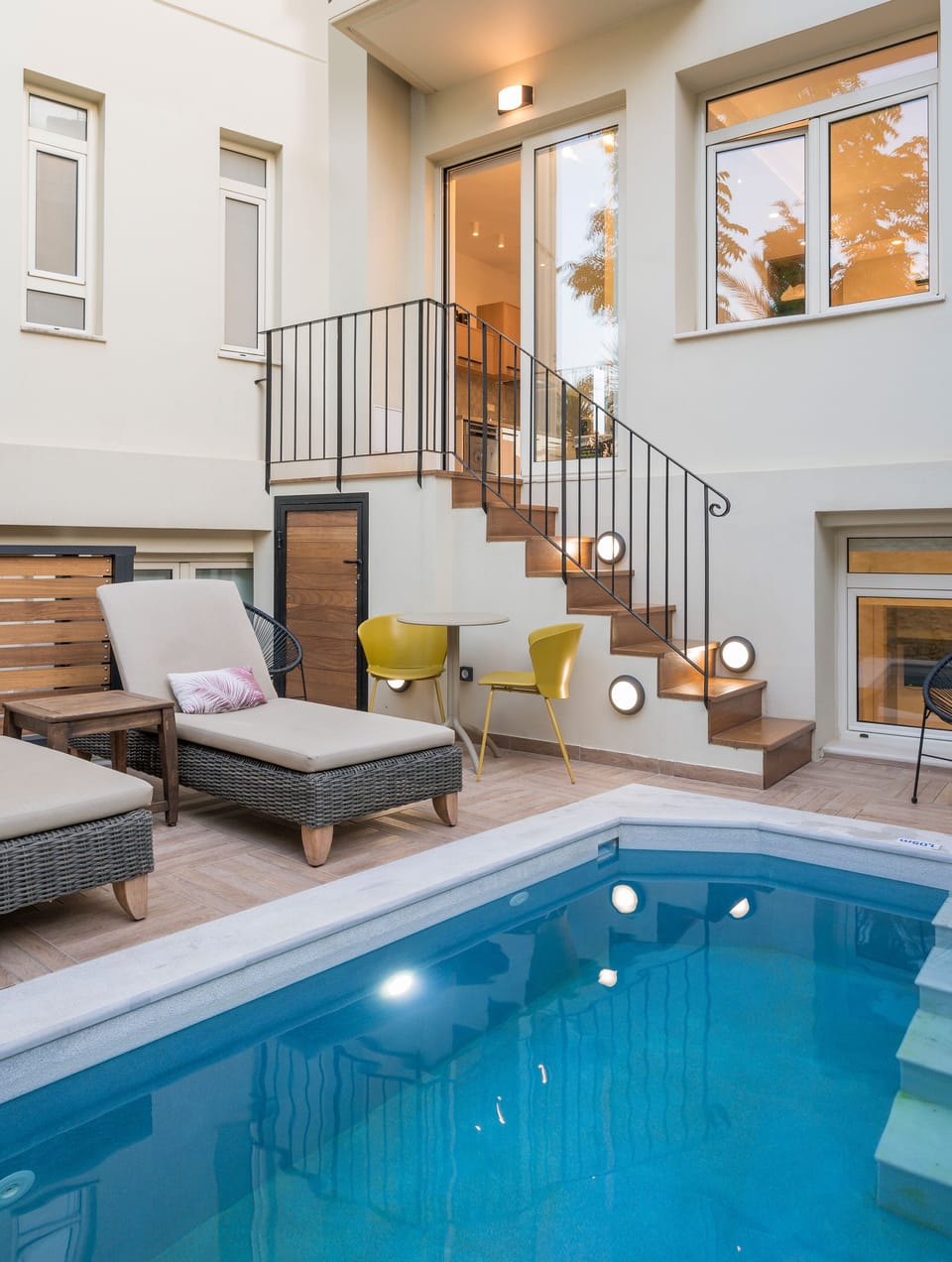  Private solar heated pool