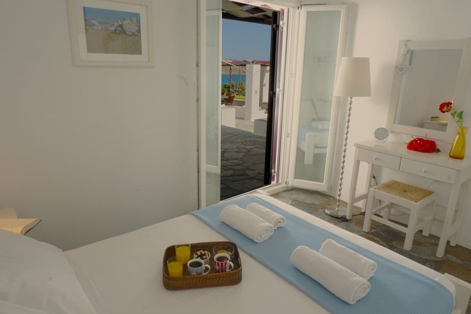 Seaview double-bed bedroom  ground floor Playera Bungalows'  