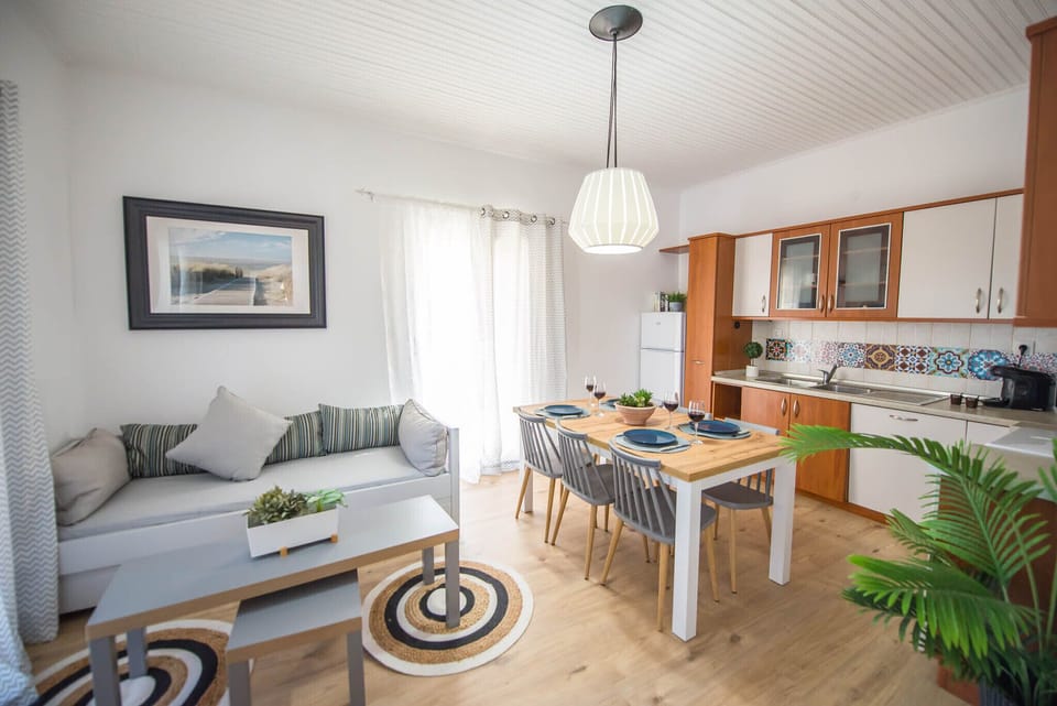 Acharavi Beach Villa open plan kitchen