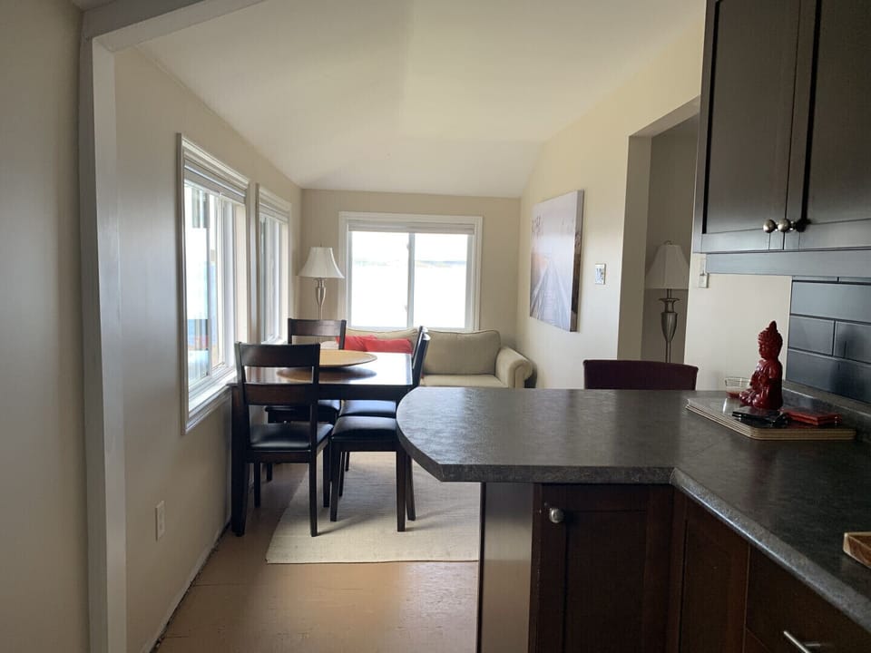 View of dining area off kitchen