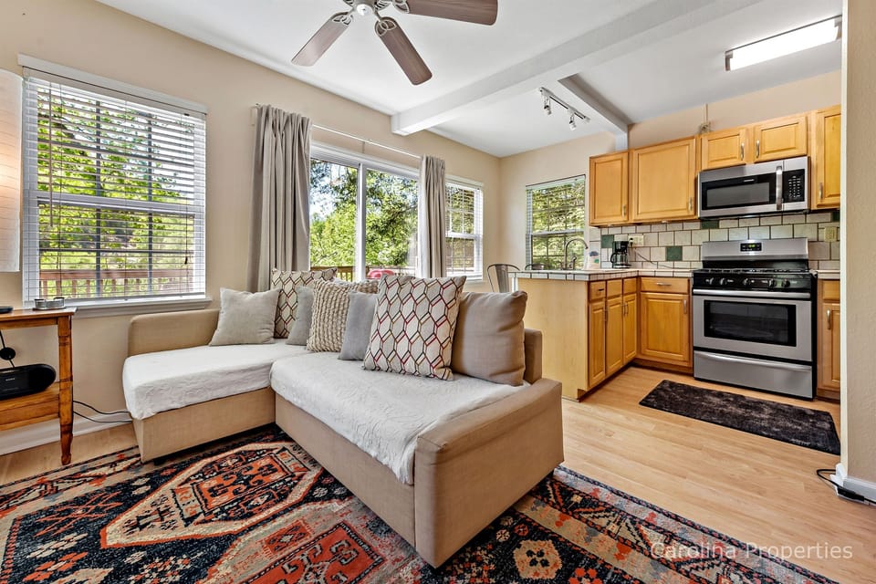Cozy couch to relax or watch TV