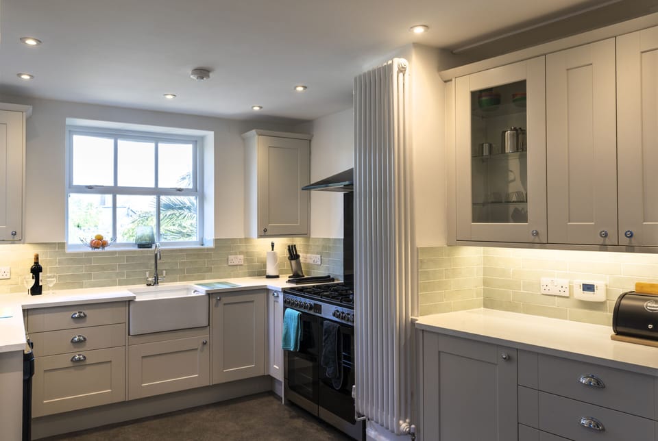 New and remodelled kitchen.