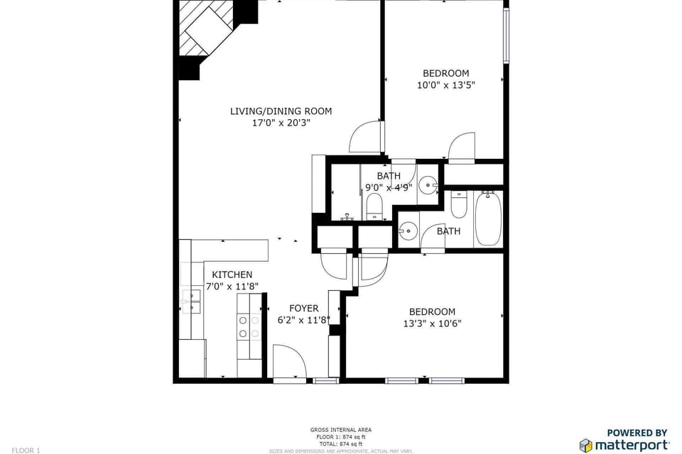 En suite baths and easy access make this two bedroom condo convenient for families and friends.