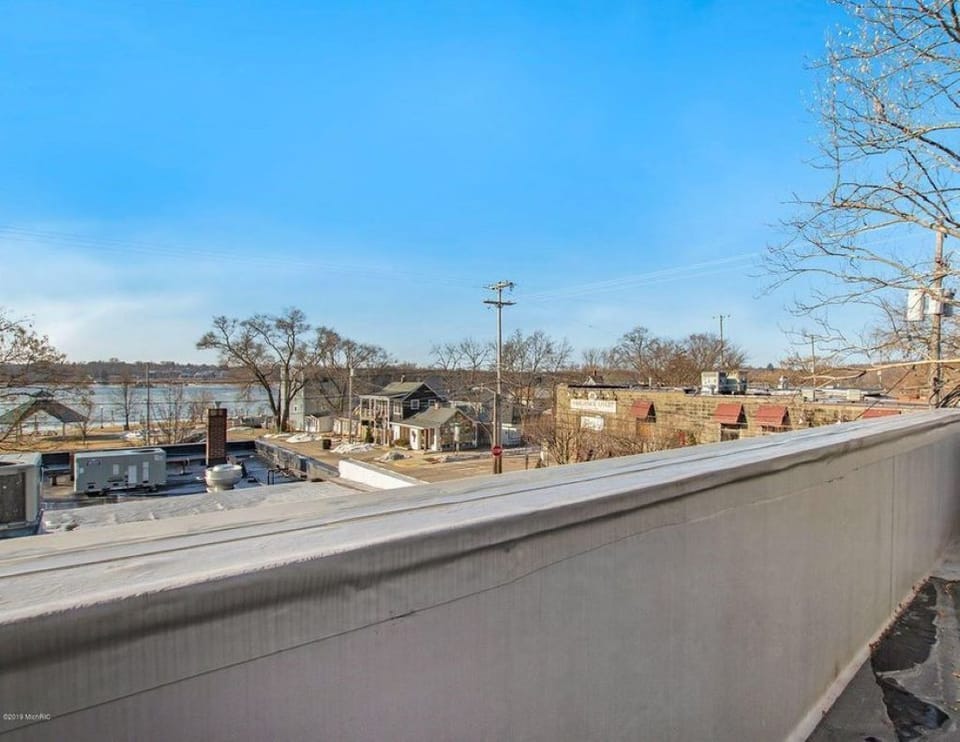 View of Kalamazoo Lake from the wrap around deck.