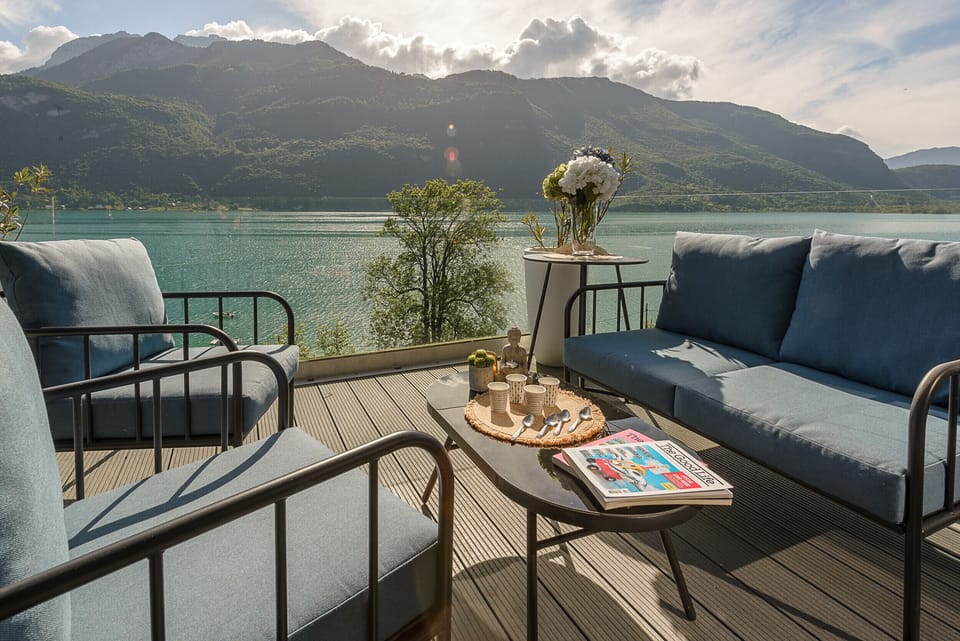 Main balcony with lake view