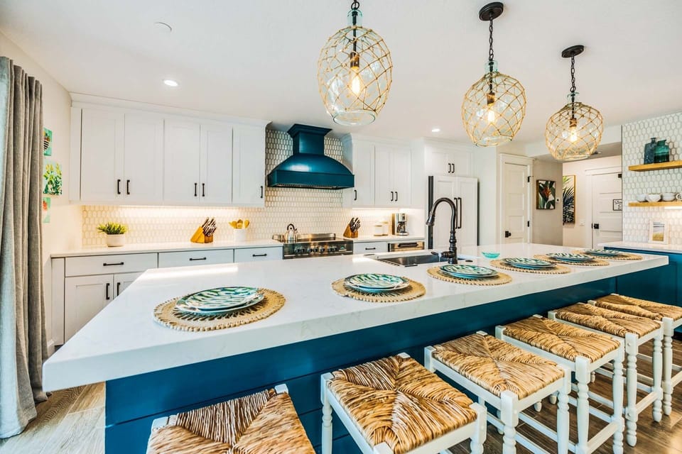 Bar Top Seating- Seats 6. 14 more Seats in Dining Area