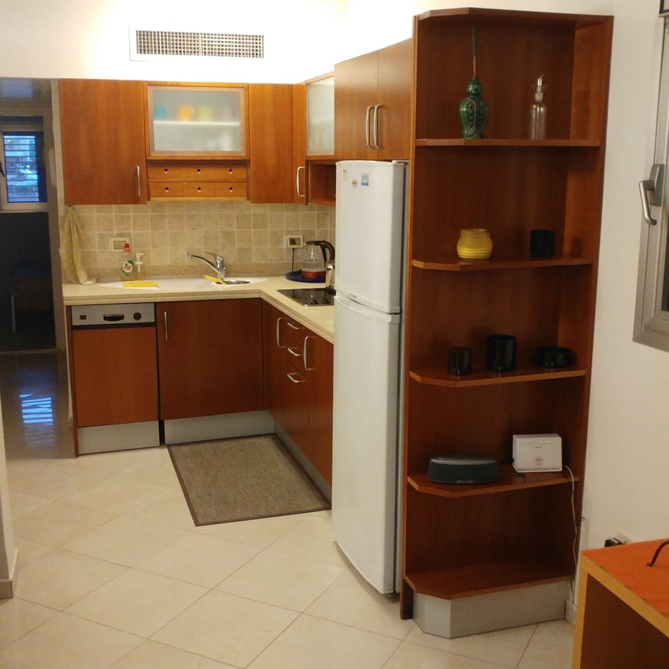 the kitchen