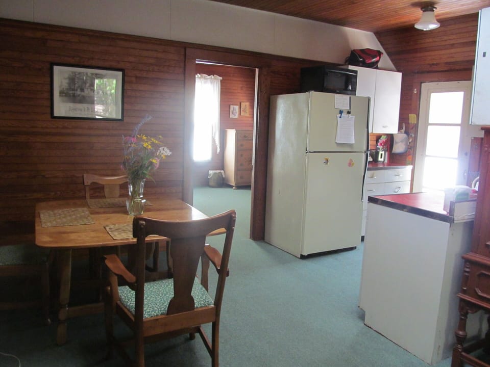 dining area and kitchen