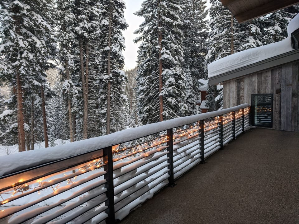 Front heated deck.  
