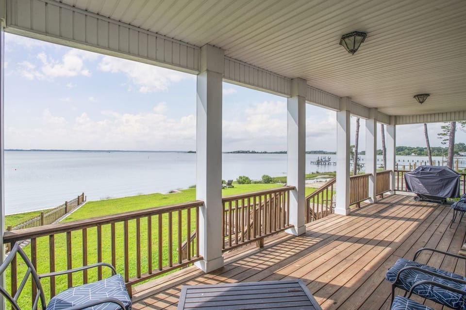 Expansive Deck with Stunning Water Views
