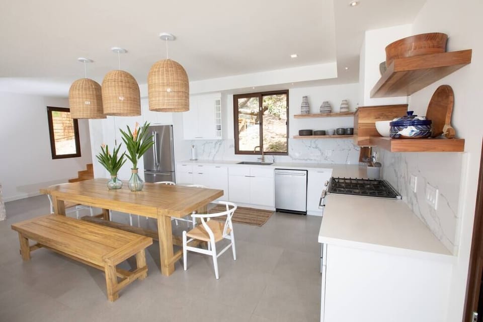 Kitchen with all Bosch appliances and seating for 8 comfortably