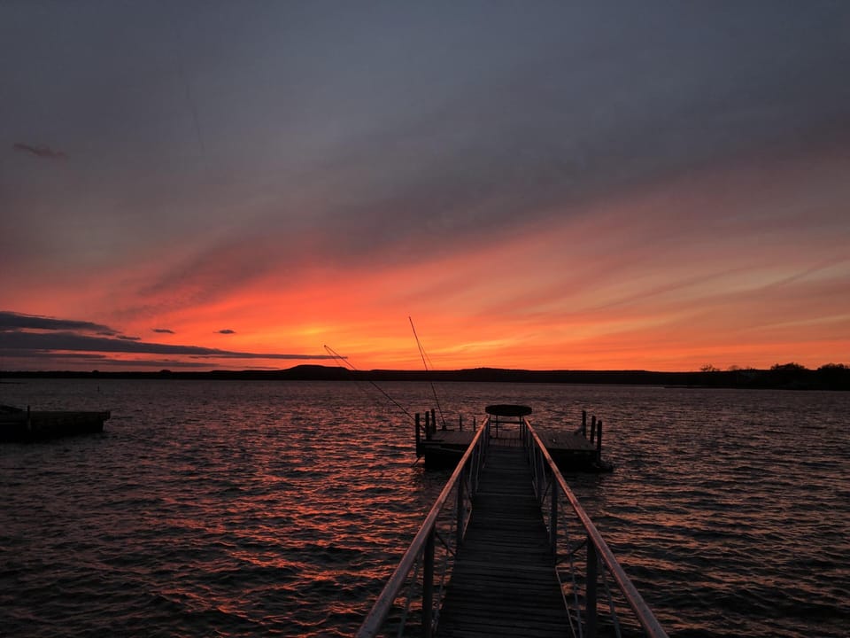 The sunset on this evening was on fire!