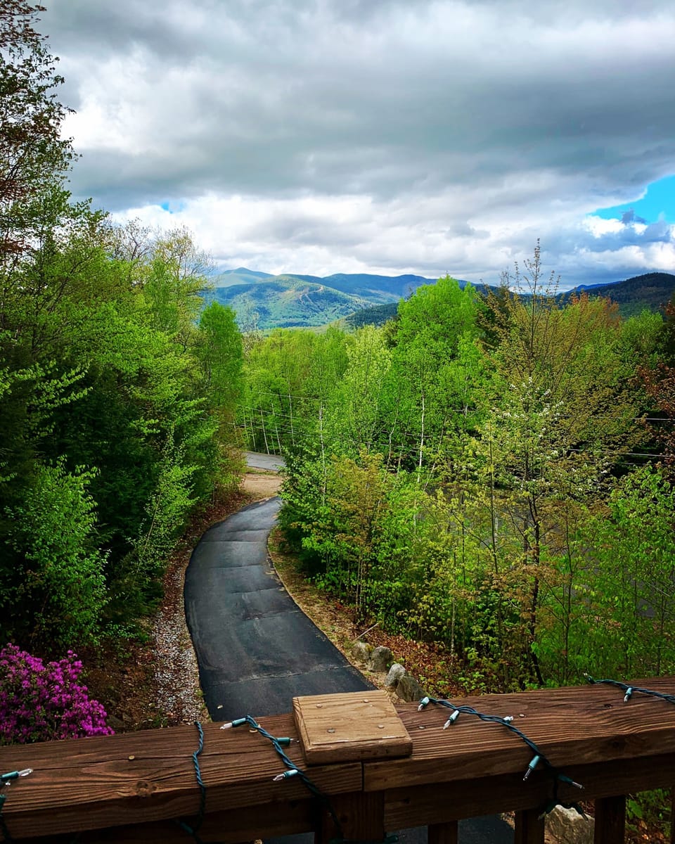Open the slider, inhale that mountain air and TAKE IN THIS VIEW from the deck! 