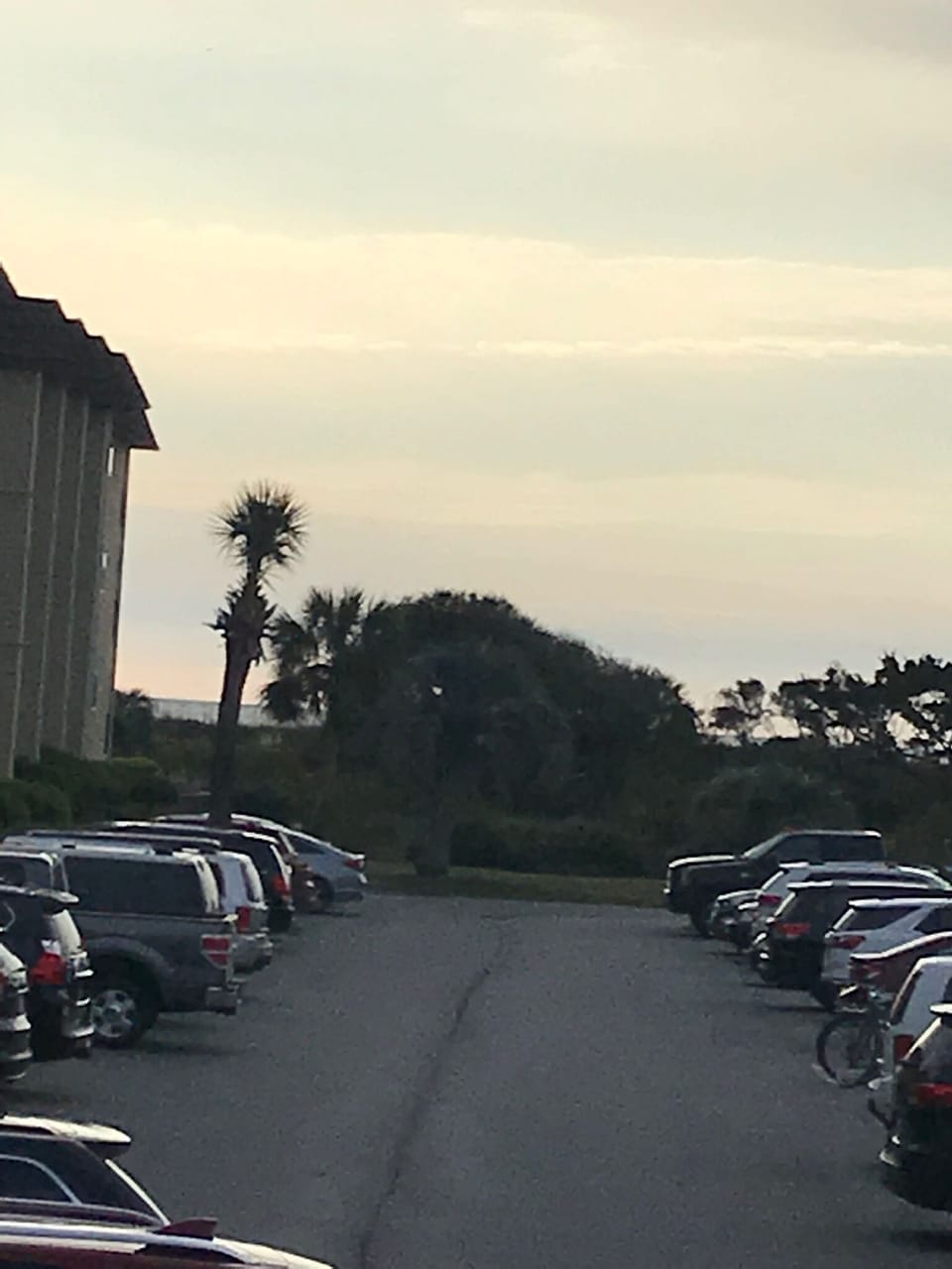 Small peek of the ocean from the deck