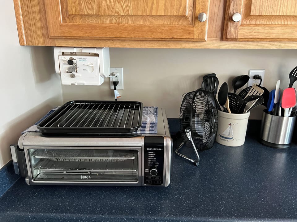 Interior - Main Level - Kitchen (Air Fryer/Toaster Oven, Can Opener, and Fan)