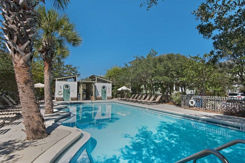 One of 2 community pools; 1 heated