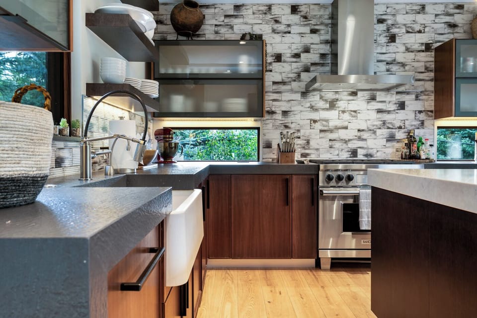 Cook for the group in the Wolf equipped kitchen for people who love to cook! 