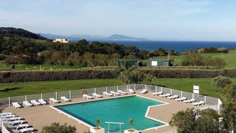 Dive into the outdoor pool after a day exploring Basque Country.