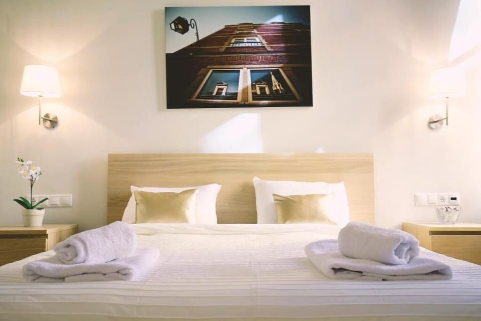 Spacious bedroom with king-sized bed!