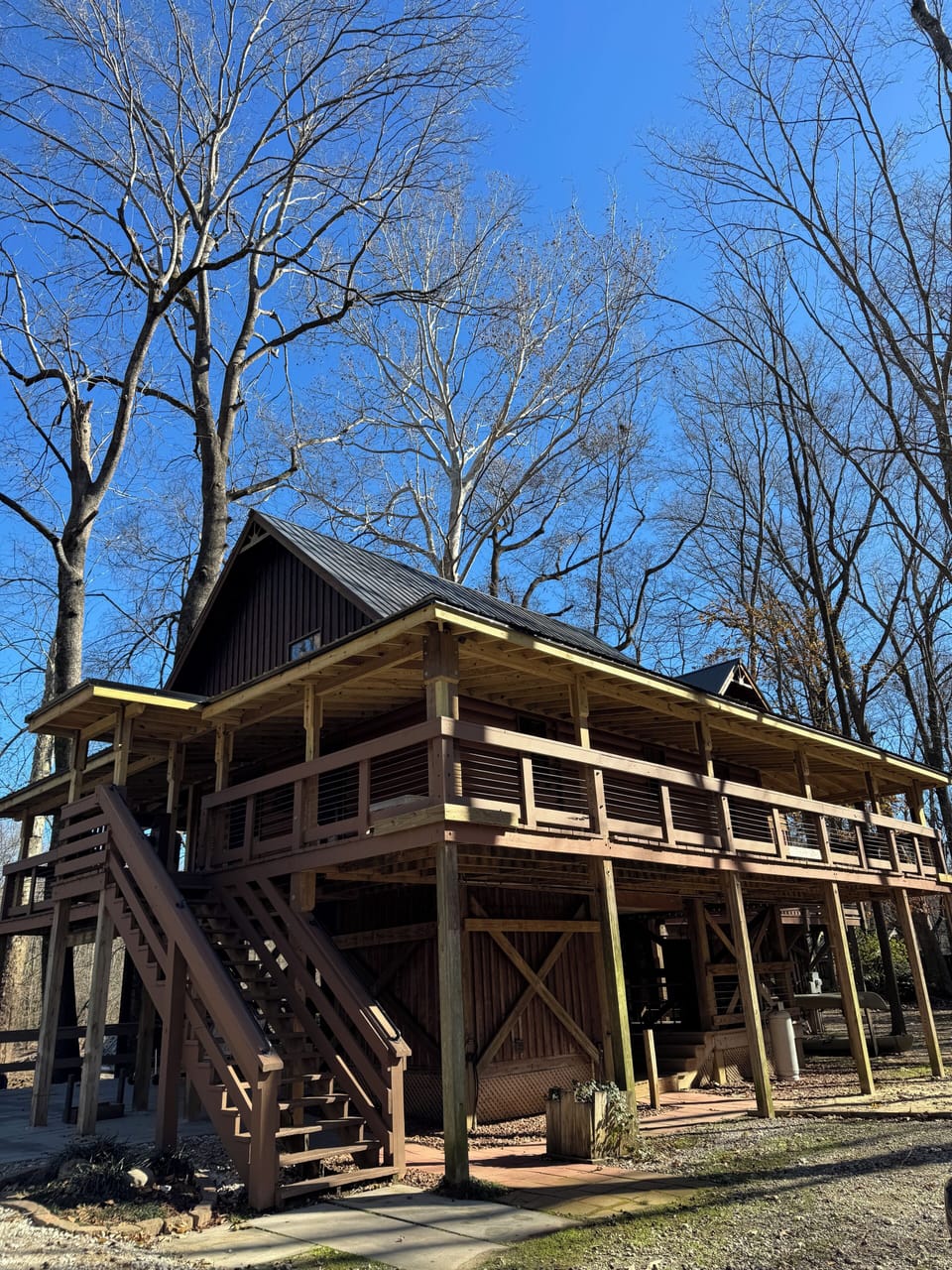 Come enjoy our extensive decking at the River