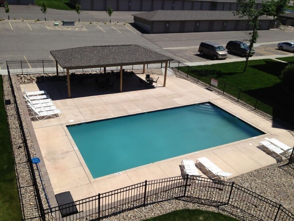 pool just outside condo