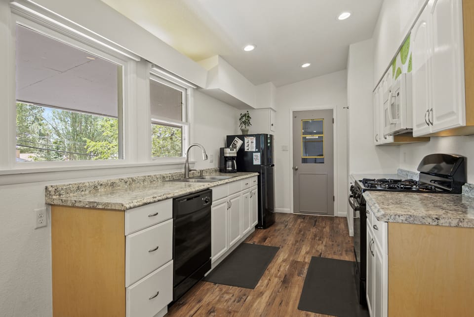 Bright and beautiful kitchen with plenty of windows
