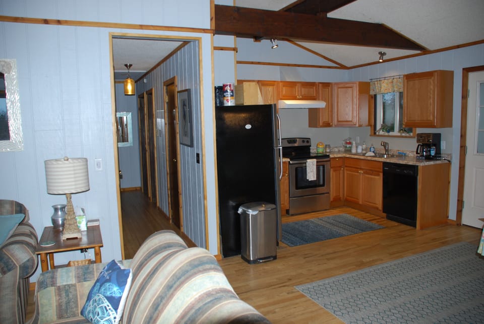 Kitchen open to living space