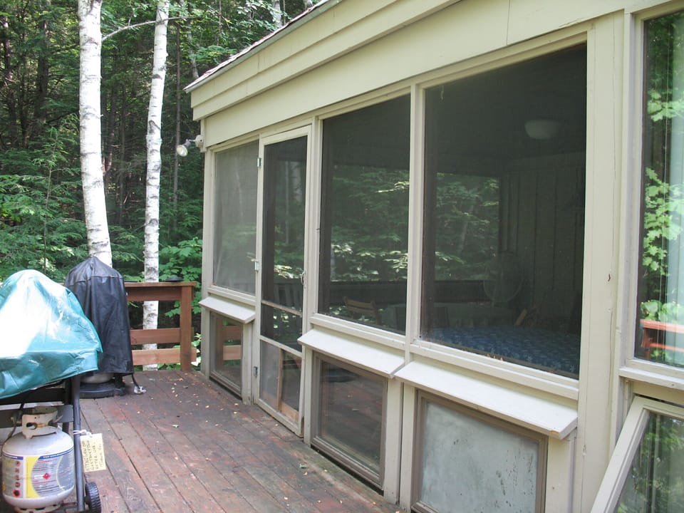 Retreat to the screened porch
