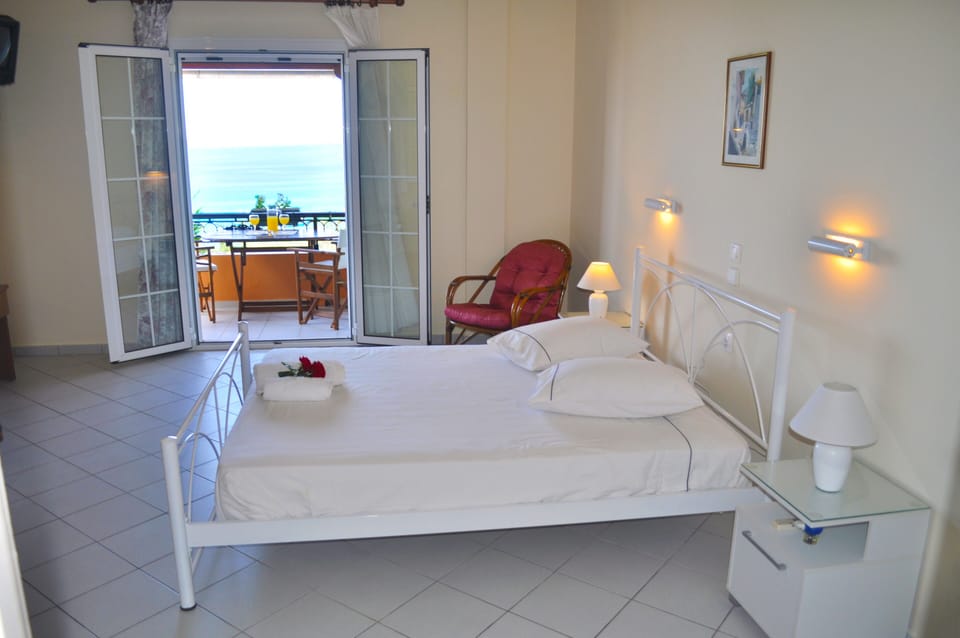 The first bedroom with double bed
