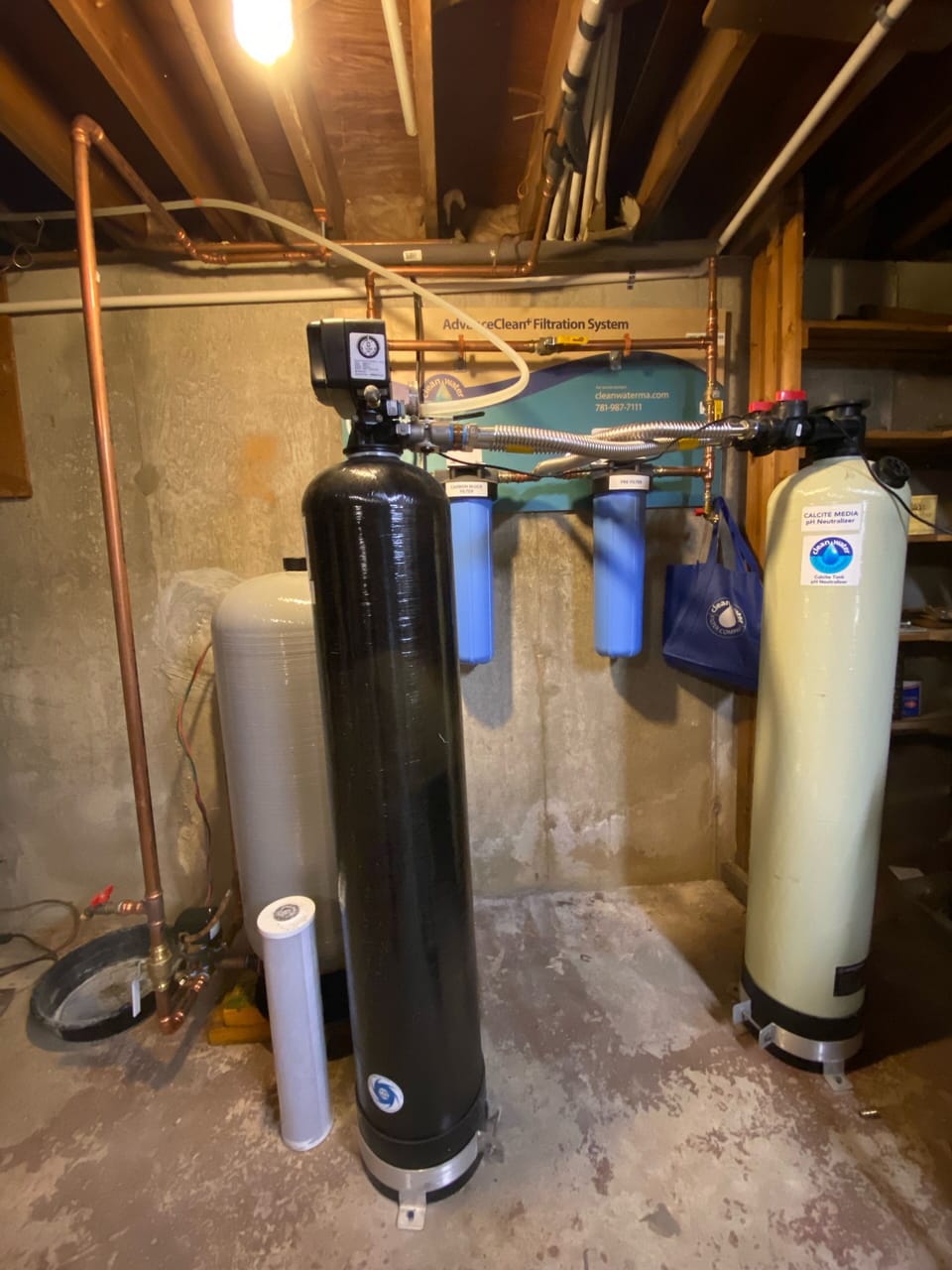 Whole house water filtration system.