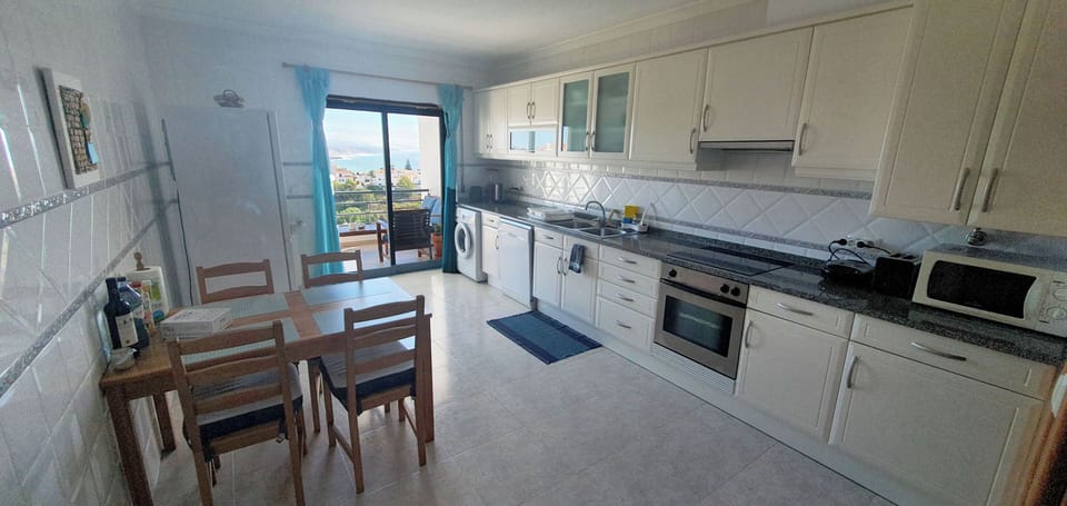 kitchen with ocean view 