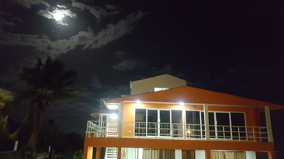 Fachada nocturna