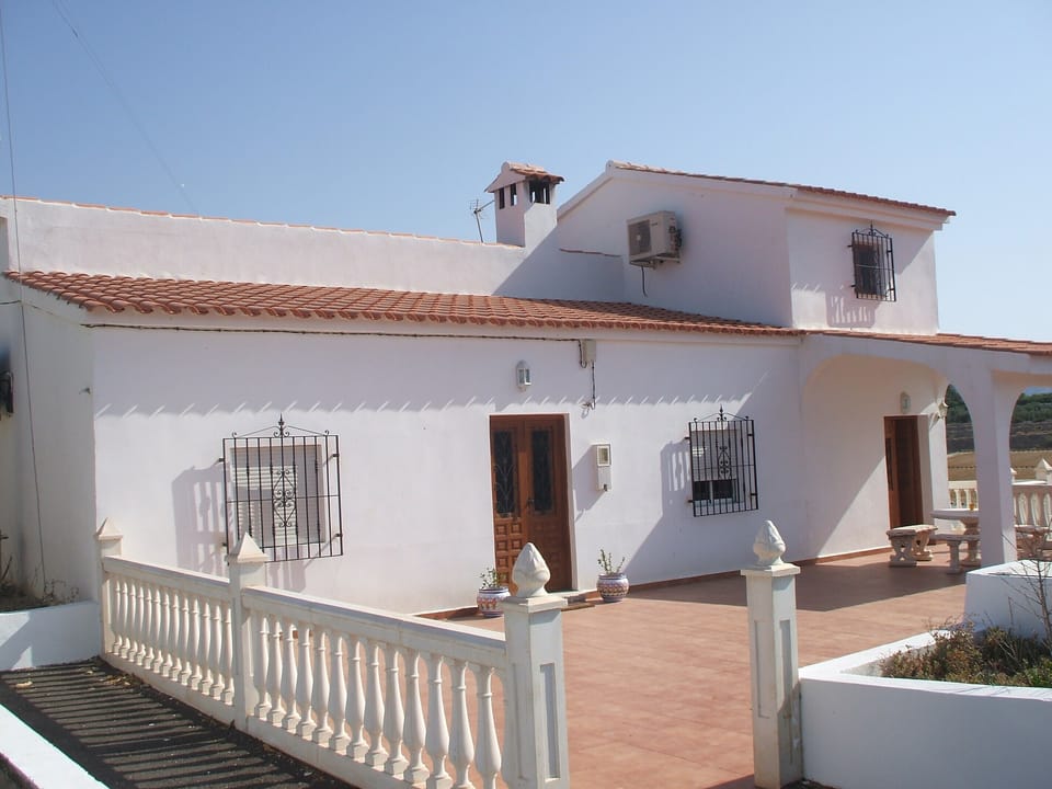front of villa